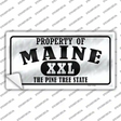 Property Of Maine Novelty Sticker Decal Small