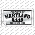 Property Of Maryland Novelty Sticker Decal Small