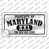 Property Of Maryland Novelty Sticker Decal Small