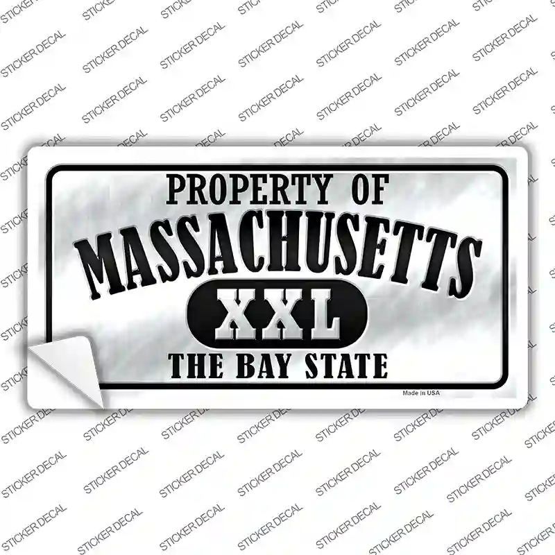 Property Of Massachusetts Novelty Sticker Decal Small