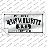 Property Of Massachusetts Novelty Sticker Decal Small