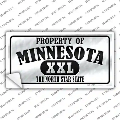 Property Of Minnesota Novelty Sticker Decal Small