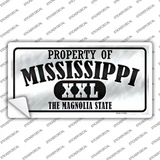 Property Of Mississippi Novelty Sticker Decal Small