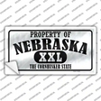 Property Of Nebraska Novelty Sticker Decal Small