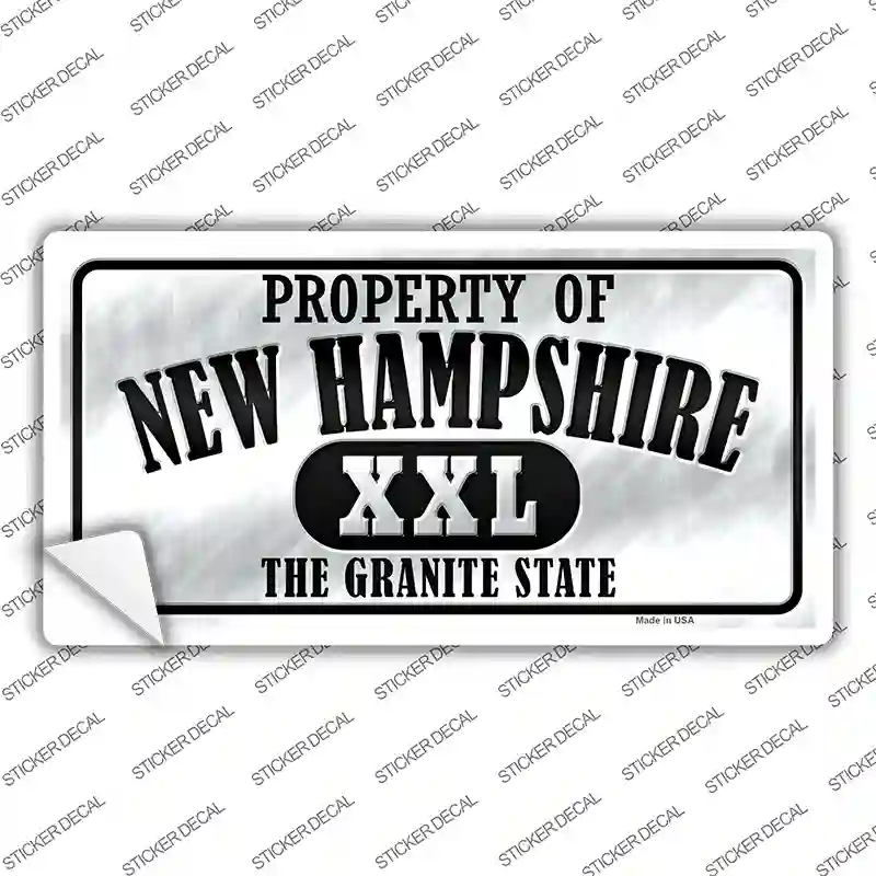 Property Of New Hampshire Novelty Sticker Decal Small