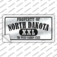 Property Of North Dakota Novelty Sticker Decal Small