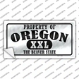 Property Of Oregon Novelty Sticker Decal Small