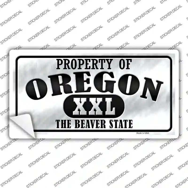 Property Of Oregon Novelty Sticker Decal Small