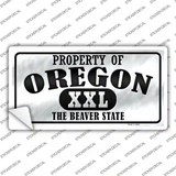 Property Of Oregon Novelty Sticker Decal Small