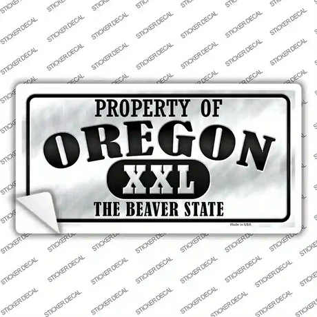 Property Of Oregon Novelty Sticker Decal Small