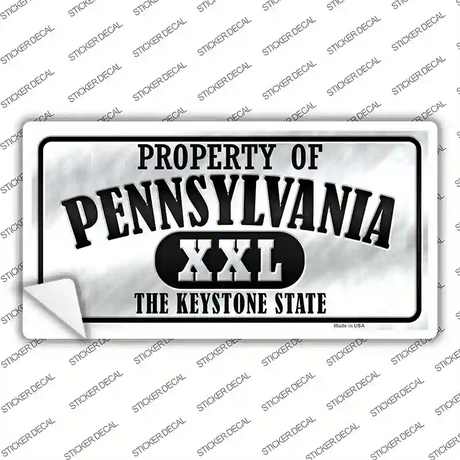 Property Of Pennsylvania Novelty Sticker Decal Small