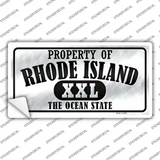 Property Of Rhode Island Novelty Sticker Decal Small