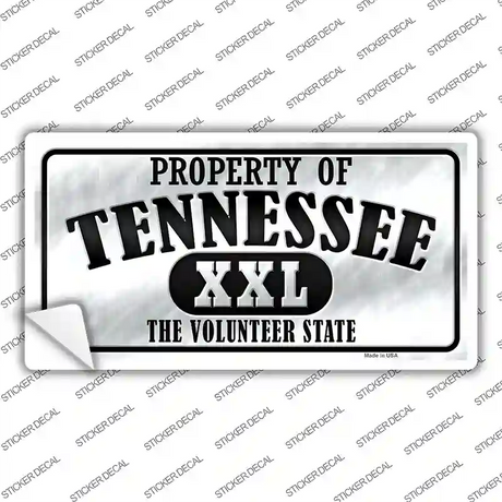 Property Of Tennessee Novelty Sticker Decal Small