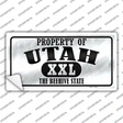 Property Of Utah Novelty Sticker Decal Small