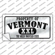 Property Of Vermont Novelty Sticker Decal Small