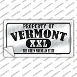 Property Of Vermont Novelty Sticker Decal Small