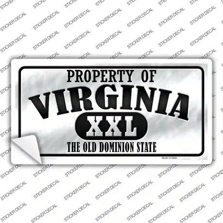 Property Of Virginia Novelty Sticker Decal Small