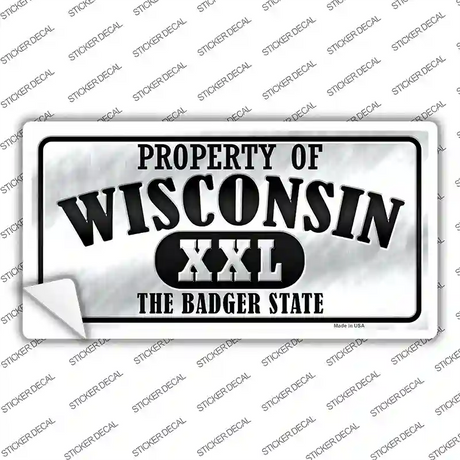 Property Of Wisconsin Novelty Sticker Decal Small