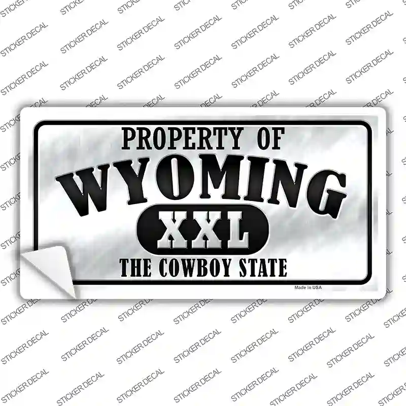 Property Of Wyoming Novelty Sticker Decal