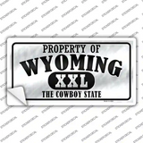 Property Of Wyoming Novelty Sticker Decal Small