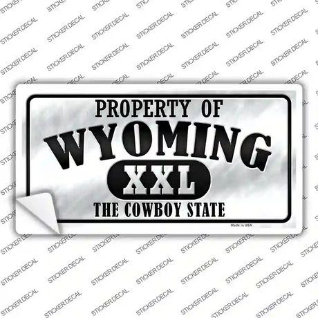 Property Of Wyoming Novelty Sticker Decal Small