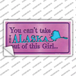 Alaska Outta This Girl Novelty Sticker Decal Small