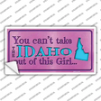 Idaho Outta This Girl Novelty Sticker Decal Small