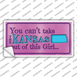 Kansas Outta This Girl Novelty Sticker Decal Small