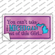 Michigan Outta This Girl Novelty Sticker Decal Small