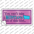 Montana Outta This Girl Novelty Sticker Decal Small