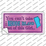 Rhode Island Outta This Girl Novelty Sticker Decal Small