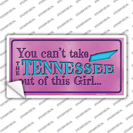 Tennessee Outta This Girl Novelty Sticker Decal Small