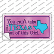 Texas Girl Outta This Pink Novelty Sticker Decal Small