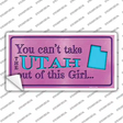 Utah Outta This Girl Novelty Sticker Decal Small