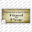 Kneel And Pray Novelty Sticker Decal