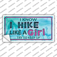 Hike Like A Girl Novelty Sticker Decal