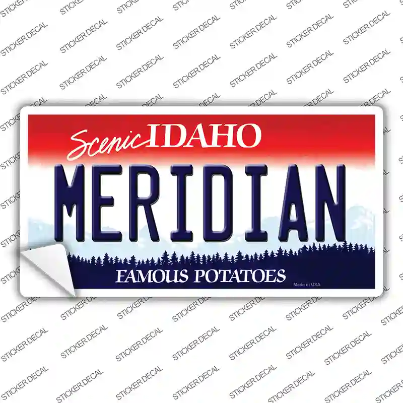 Meridian Idaho Novelty Sticker Decal Small