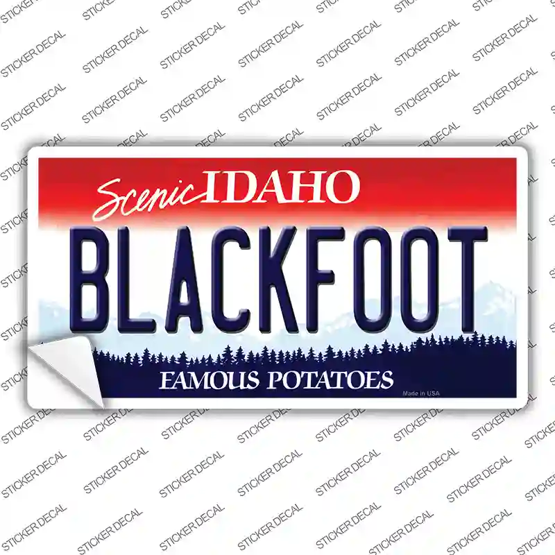 Blackfoot Idaho Novelty Sticker Decal Small