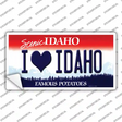 Love Idaho Novelty Sticker Decal Small