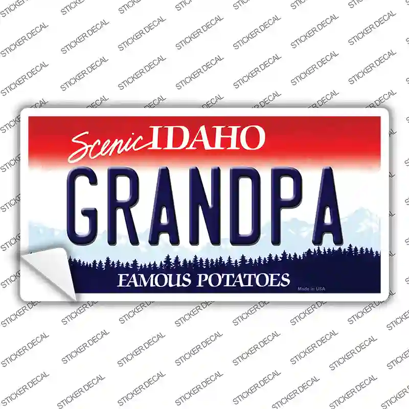 Grandpa Idaho Novelty Sticker Decal Small