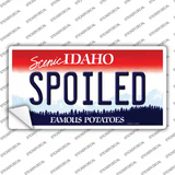 Spoiled Idaho Novelty Sticker Decal Small