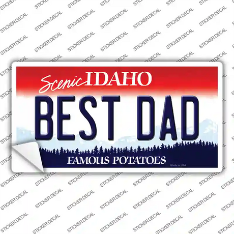 Best Dad Idaho Novelty Sticker Decal Small