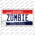 Zombie Idaho Novelty Sticker Decal Small