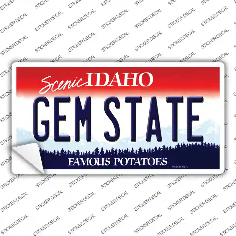 Gem State Idaho Novelty Sticker Decal Small