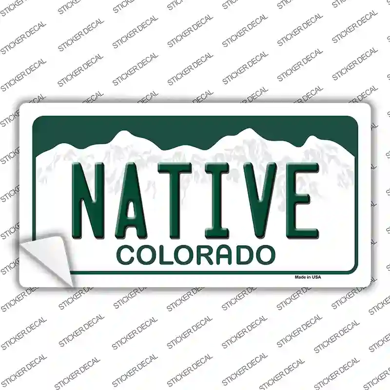 Native Colorado Novelty Sticker Decal Small