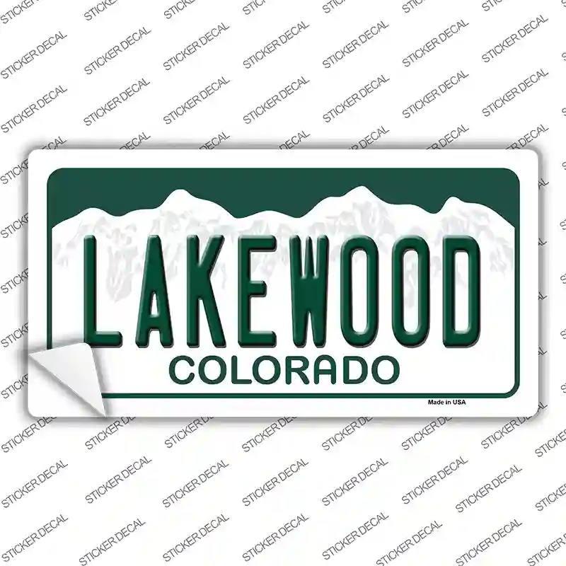 Lakewood Colorado Novelty Sticker Decal Small