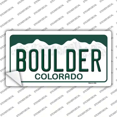 Boulder Colorado Novelty Sticker Decal Small