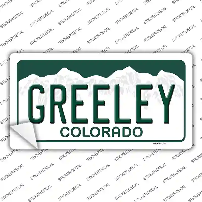 Greeley Colorado Novelty Sticker Decal Small