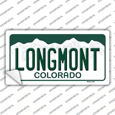 Longmont Colorado Novelty Sticker Decal Small