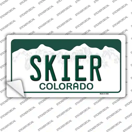 Skier Colorado Novelty Sticker Decal Small